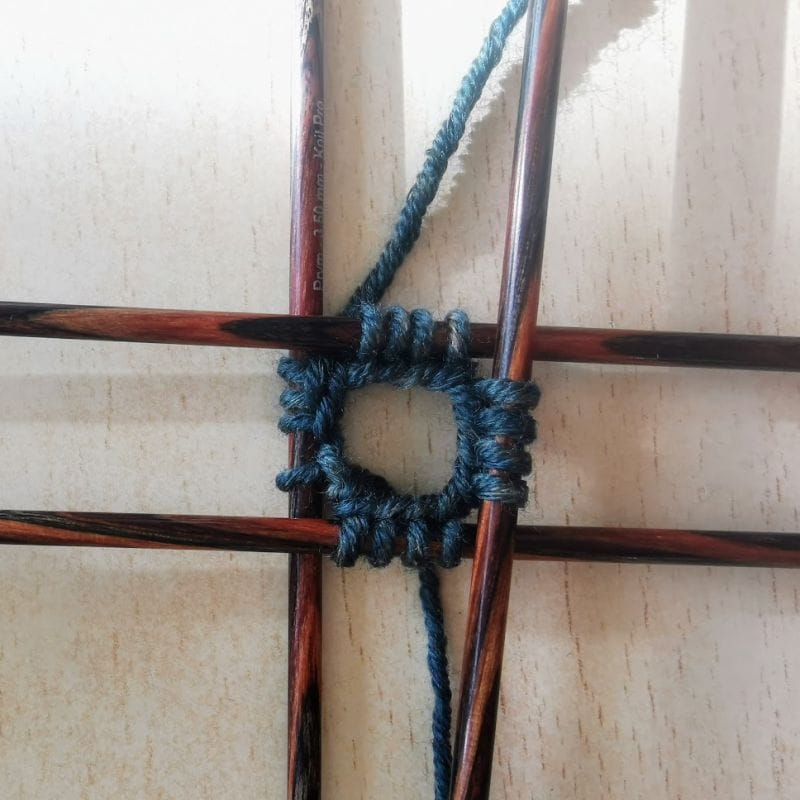 Handwärmer Variante 1, 2. Schritt