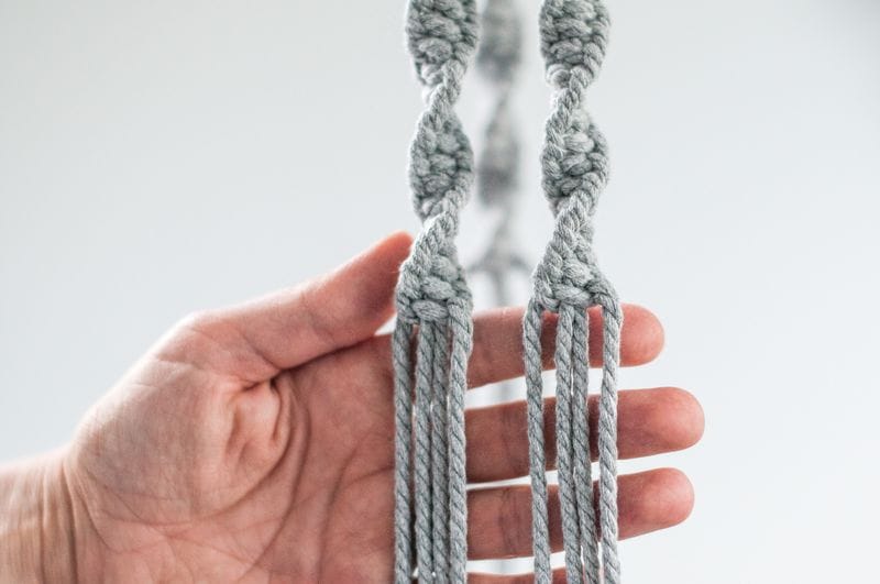 Makramee-Blumemenampel-Netz