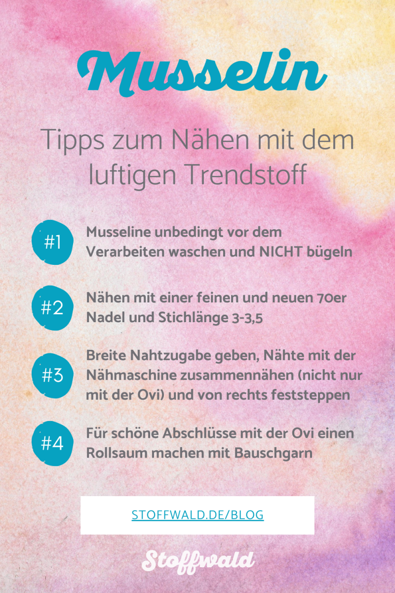 Nähschule: Alles über Musseline