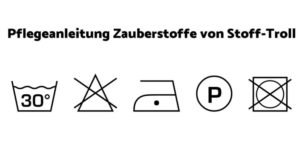 Waschanleitung Zauberstoffe