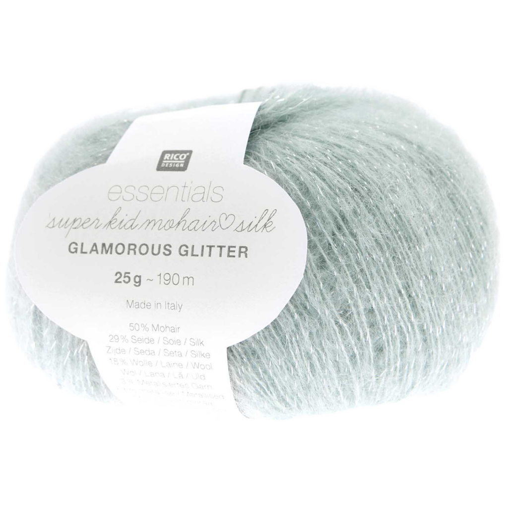 Rico Design Essentials Super Kid Mohair Loves Silk Glamorous Glitter