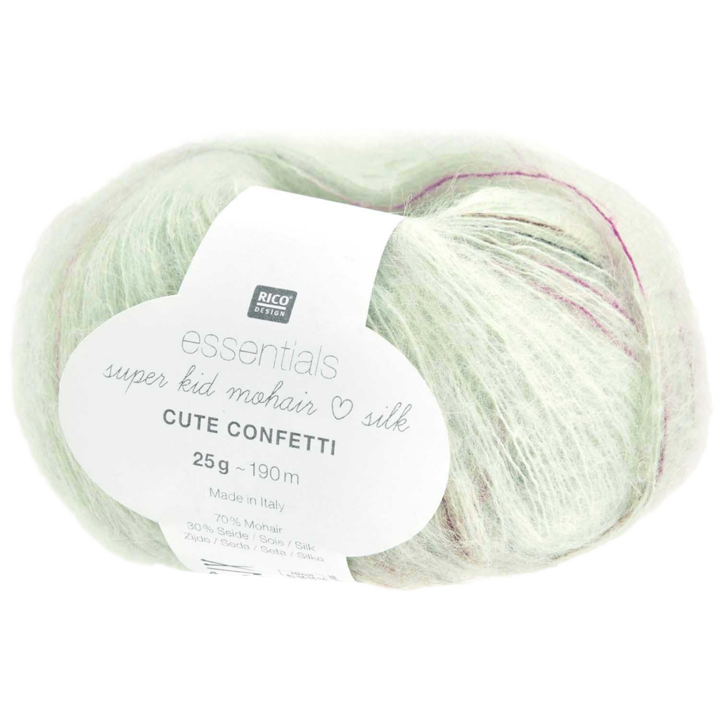 Rico Design Essentials Super Kid Mohair Loves Silk Cute Confetti