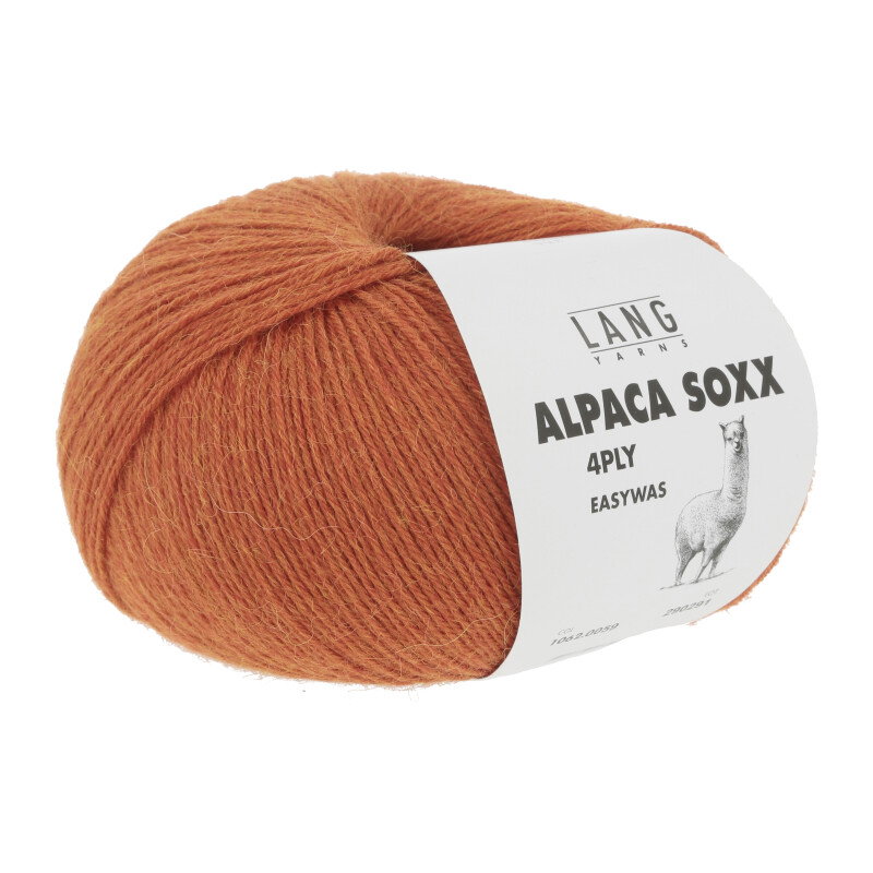 ALPACA SOXX 4-FACH/4-PLY - 1062 - ORANGE MÉLANGE 1062.0059