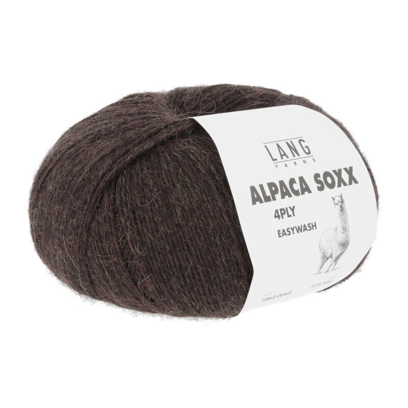 ALPACA SOXX 4-FACH/4-PLY - 1062 - DUNKELBRAUN MÉLANGE 1062.0068