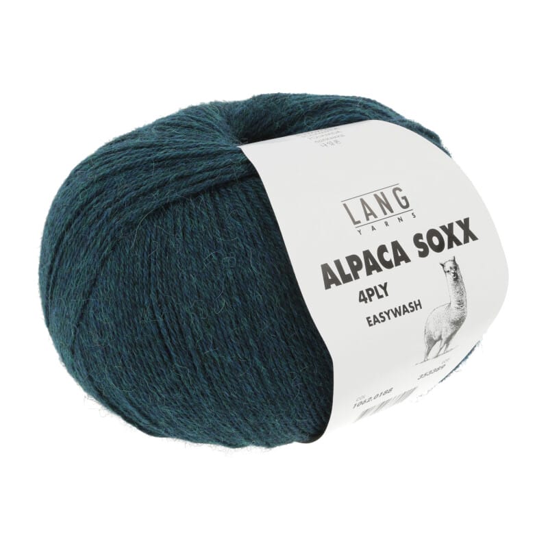 ALPACA SOXX 4-FACH/4-PLY - 1062 - PETROL DUNKEL MÉLANGE 1062.0188