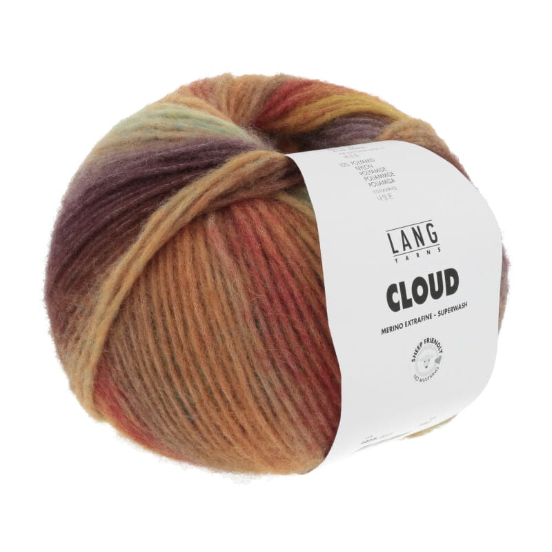 CLOUD - 1077 - BRAUN/ROT/MINT 1077.0017