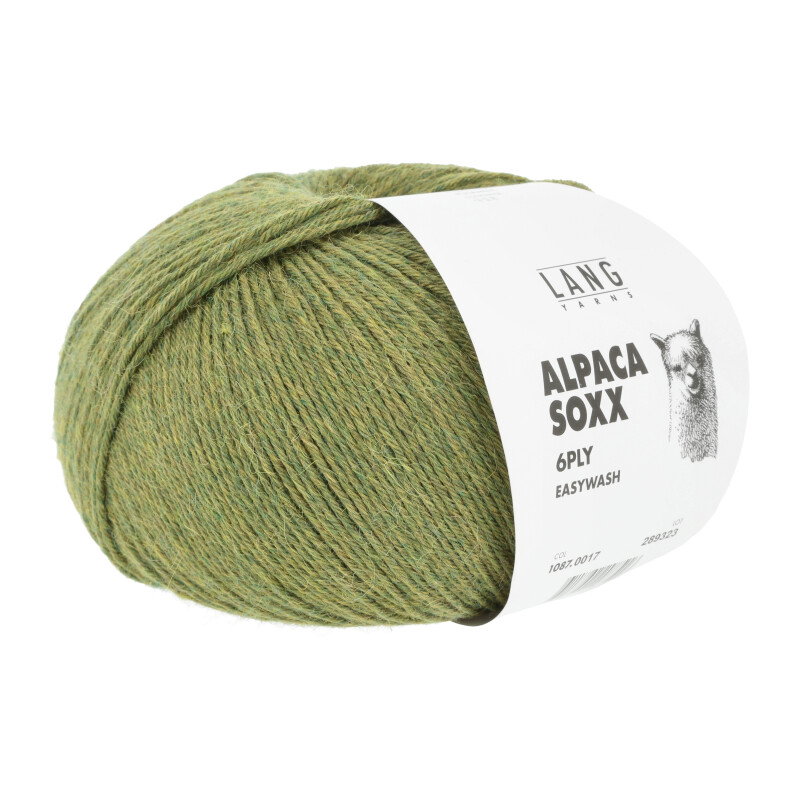 ALPACA SOXX 6-FACH/6-PLY - 1087 - GRÜN MÉLANGE 1087.0017