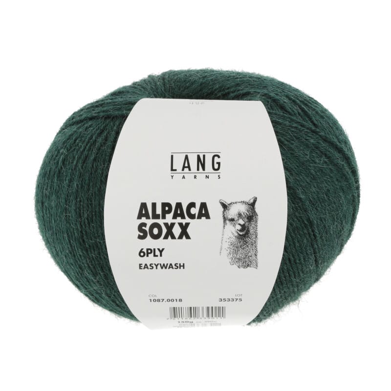 ALPACA SOXX 6-FACH/6-PLY - 1087 - FLASCHENGRÜN MÉLANGE 1087.0018