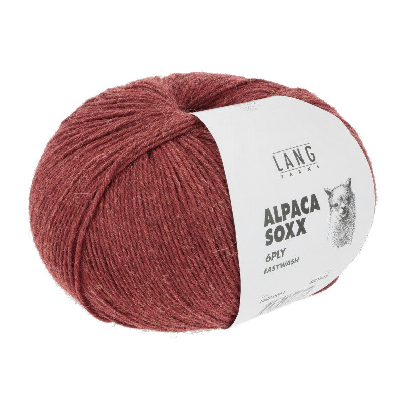 ALPACA SOXX 6-FACH/6-PLY - 1087 - ROT MÉLANGE 1087.0061