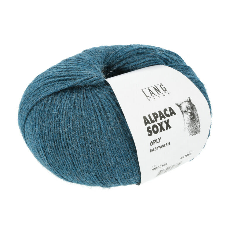 ALPACA SOXX 6-FACH/6-PLY - 1087 - PETROL HELL MÉLANGE 1087.0188