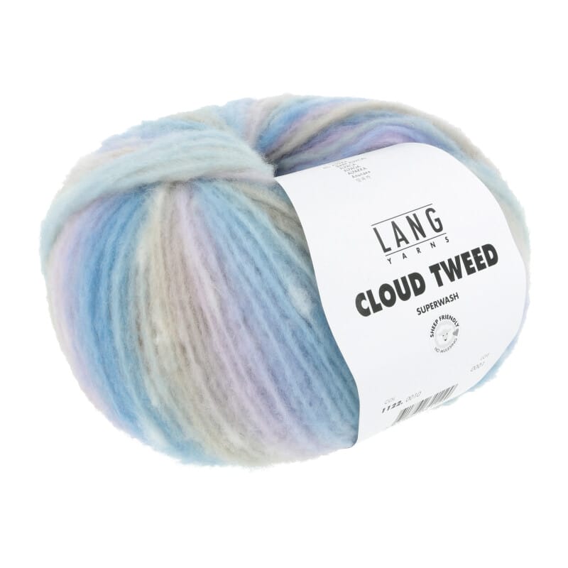 CLOUD TWEED - 1122 - AZUR/LILA/CAMEL 1122.0010