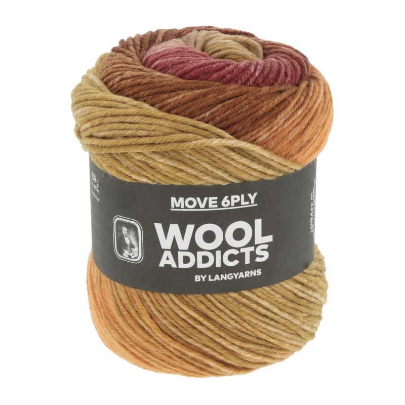 MOVE 6-FACH/6-PLY - 1146 - BURGUNDY/BRASS/ORANGE 1146.0002