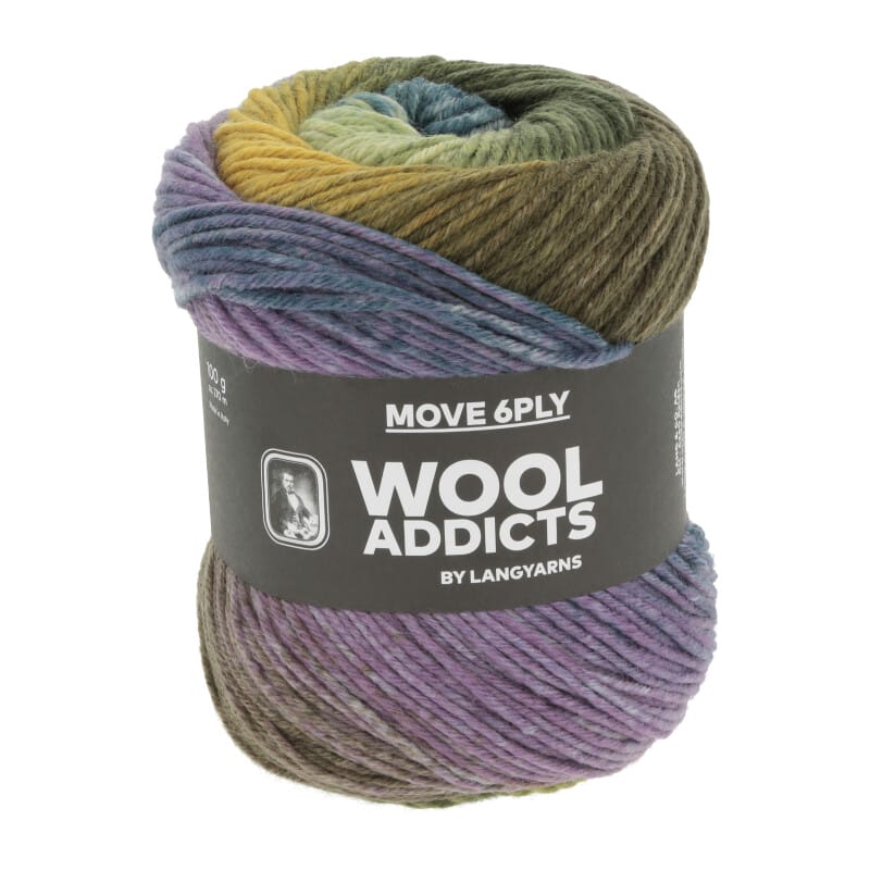 MOVE 6-FACH/6-PLY - 1146 - LILAC/PETROL/OLIVE 1146.0003
