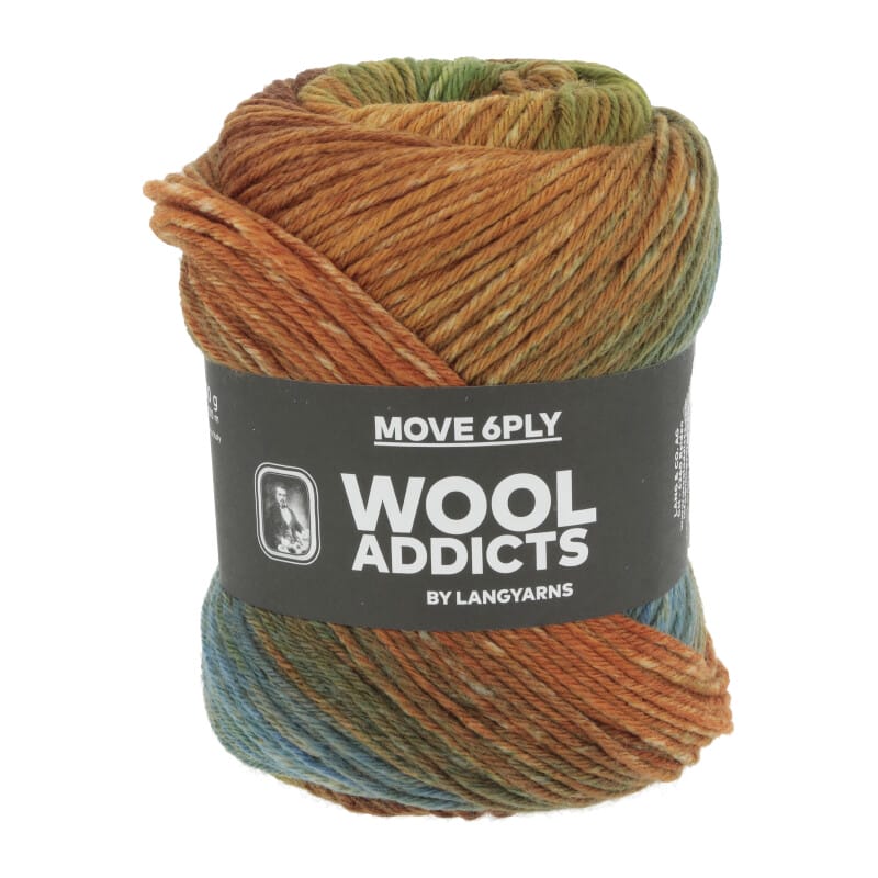 MOVE 6-FACH/6-PLY - 1146 - ORANGE/OLIVE/BROWN/BLUE 1146.0008