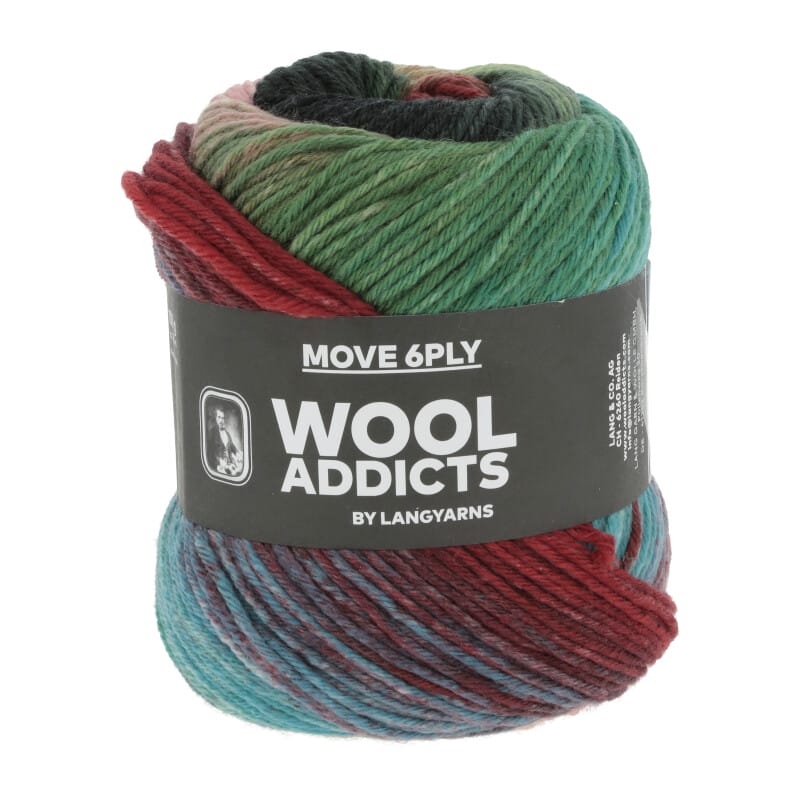 MOVE 6-FACH/6-PLY - 1146 - DARK GREEN/RED/BLUE/ROSE 1146.0010