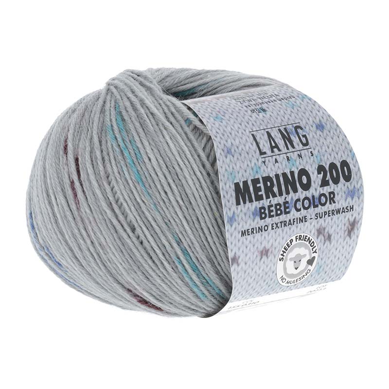 MERINO 200 BEBE COLOR - 155 - GRAU-BLAU 155.0310
