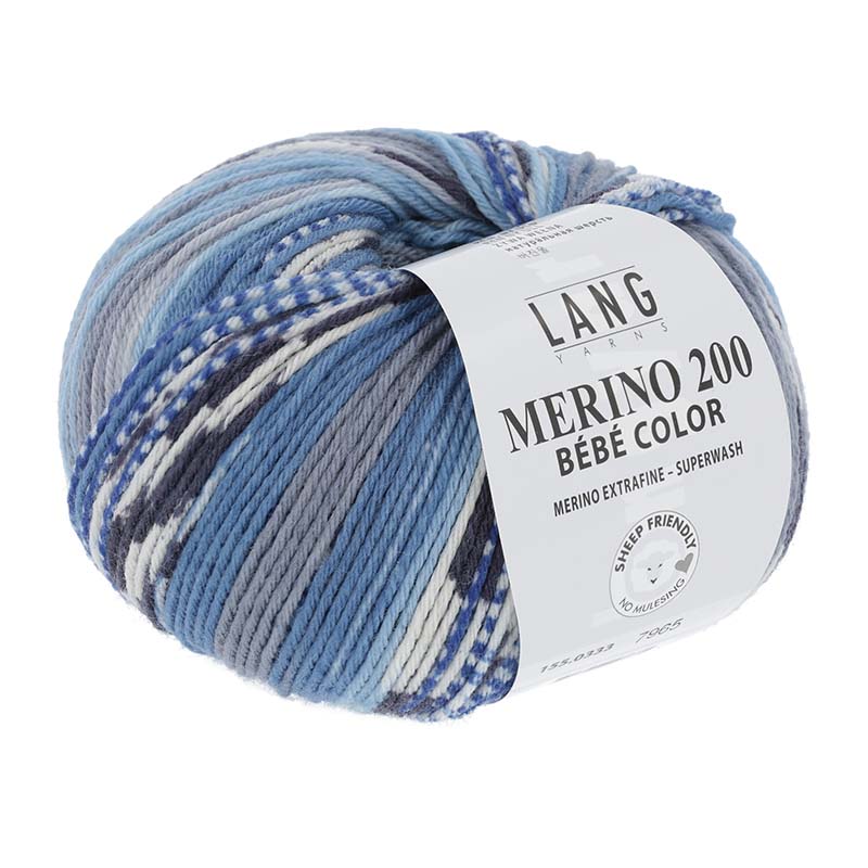 MERINO 200 BEBE COLOR - 155 - JEANS/GRAU 155.0333