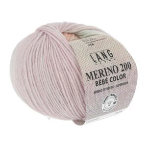 MERINO 200 BEBE COLOR - 155 - BUNT GRÜN/LACHS/LILA 155.0355