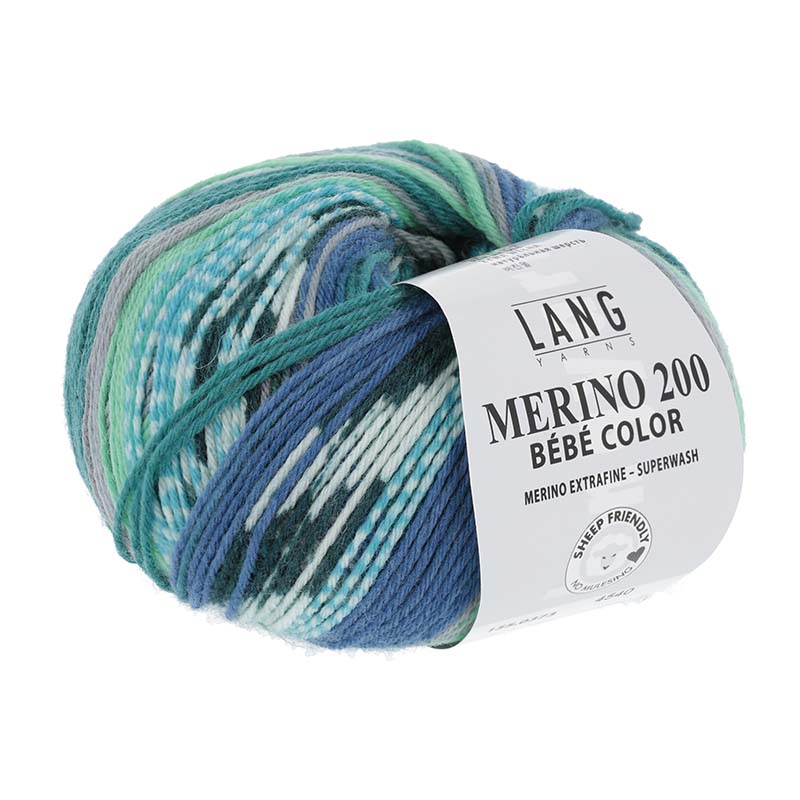 MERINO 200 BEBE COLOR - 155 - JADE/BLAU 155.0373