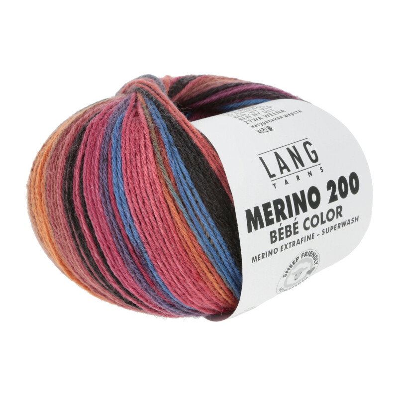MERINO 200 BEBE COLOR - 155 - BLAU/GELB/PINK 155.0450