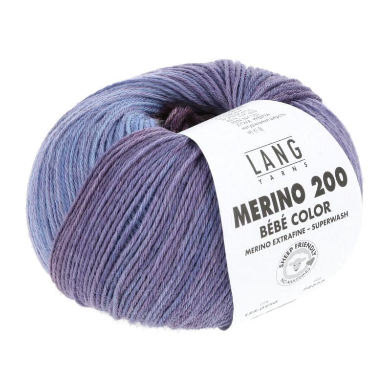 MERINO 200 BEBE COLOR - 155 - BLAU/VIOLA 155.0550