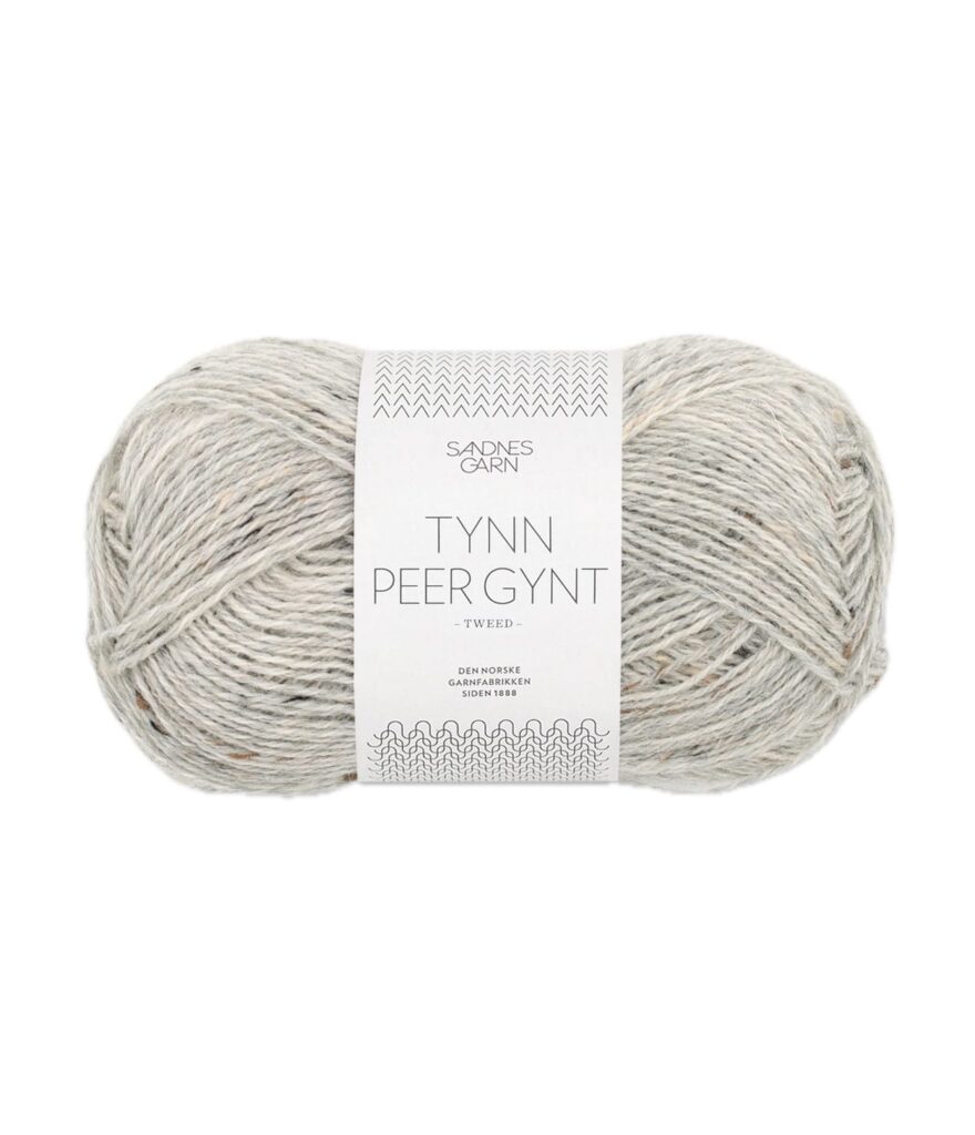 Sandnes Garn Tynn Peer Gynt LYS GRAMELERT NATUR TWEED 191-0001100-001034