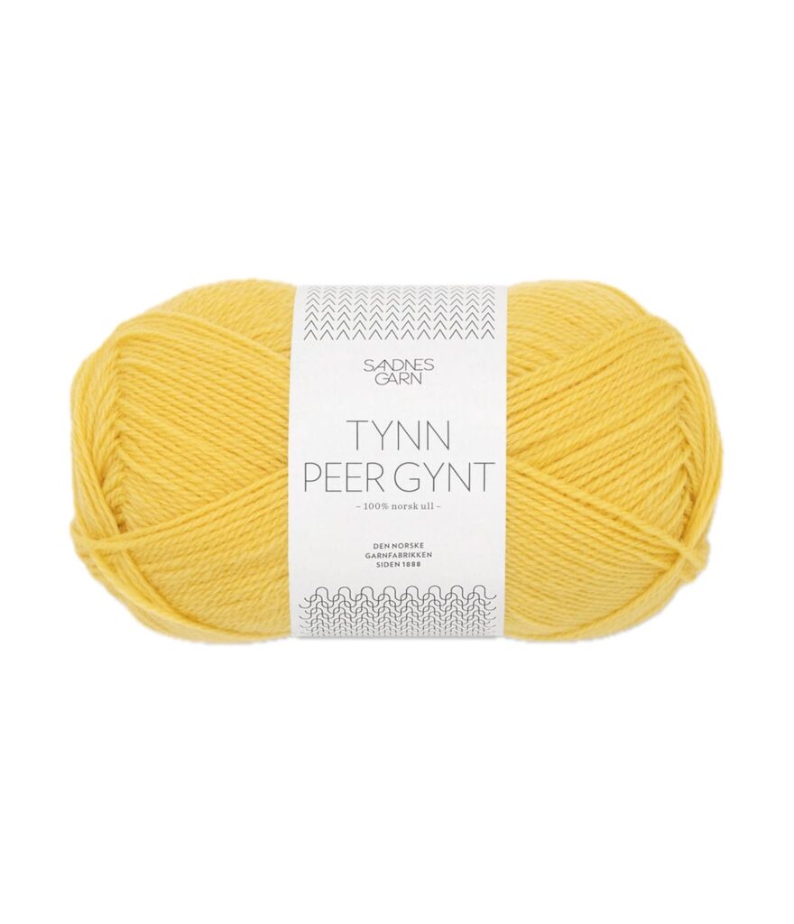 Sandnes Garn Tynn Peer Gynt SOLGUL 191-0001100-002016