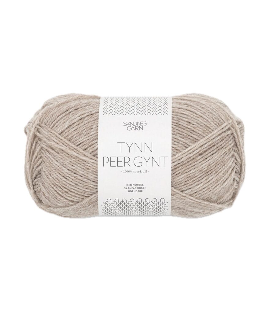 Sandnes Garn Tynn Peer Gynt GRABEIGE MELERT 191-0001100-002650