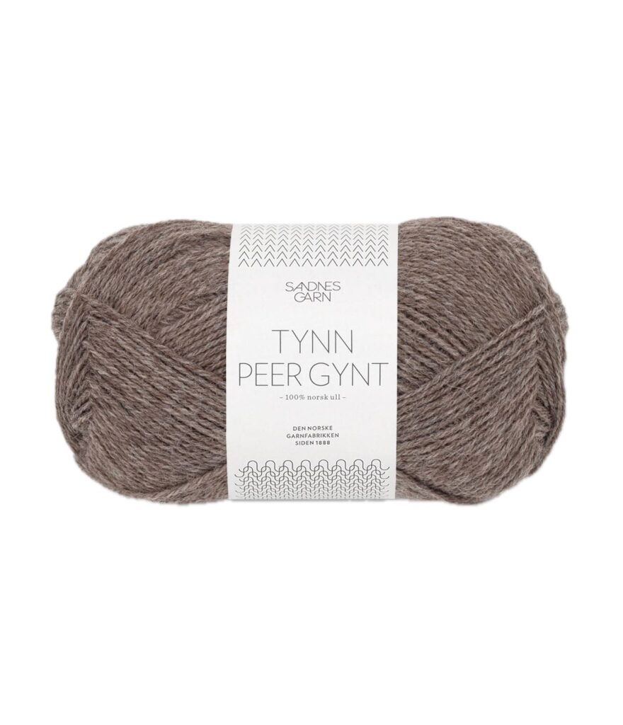 Sandnes Garn Tynn Peer Gynt MELLOMBRUN MELERT 191-0001100-002652