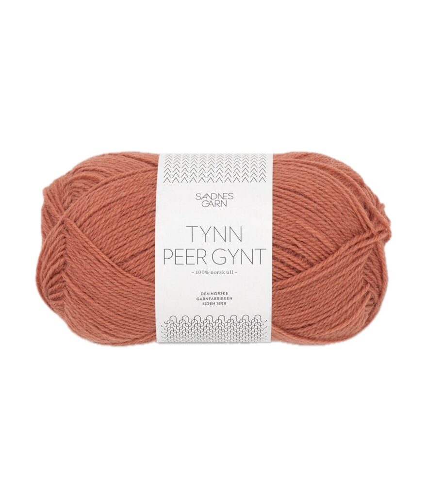 Sandnes Garn Tynn Peer Gynt LYS KOBBERBRUN 191-0001100-003535