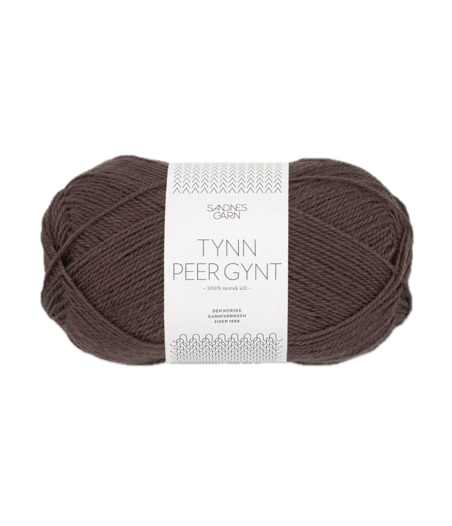 Sandnes Garn Tynn Peer Gynt MORK SJOKOLADE 191-0001100-003880