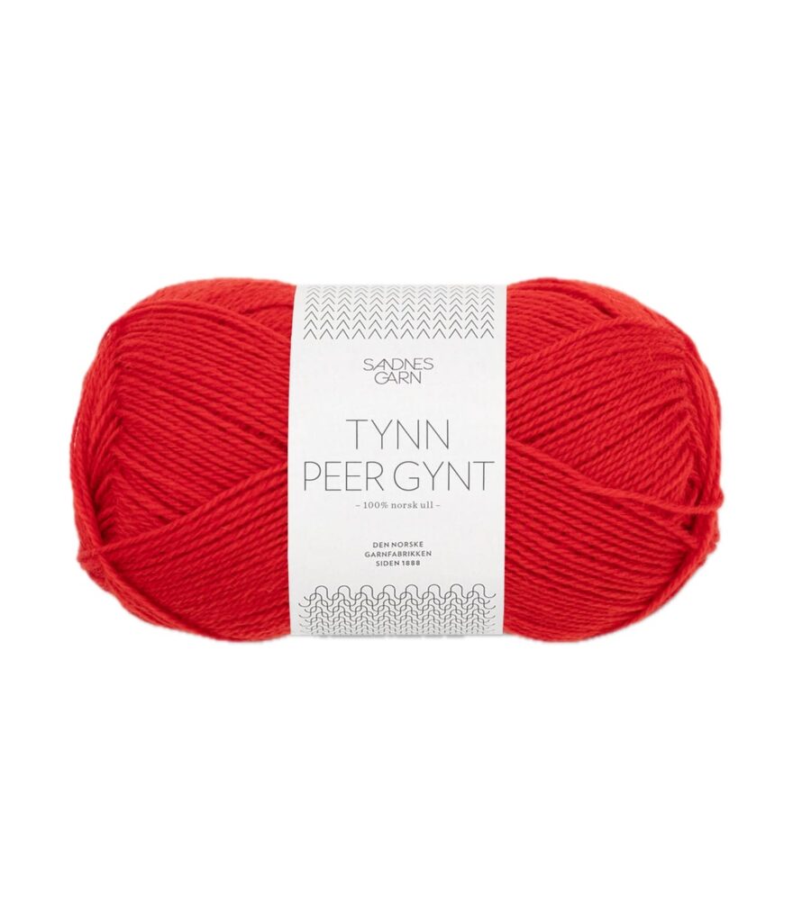 Sandnes Garn Tynn Peer Gynt SCARLET RED 191-0001100-004018