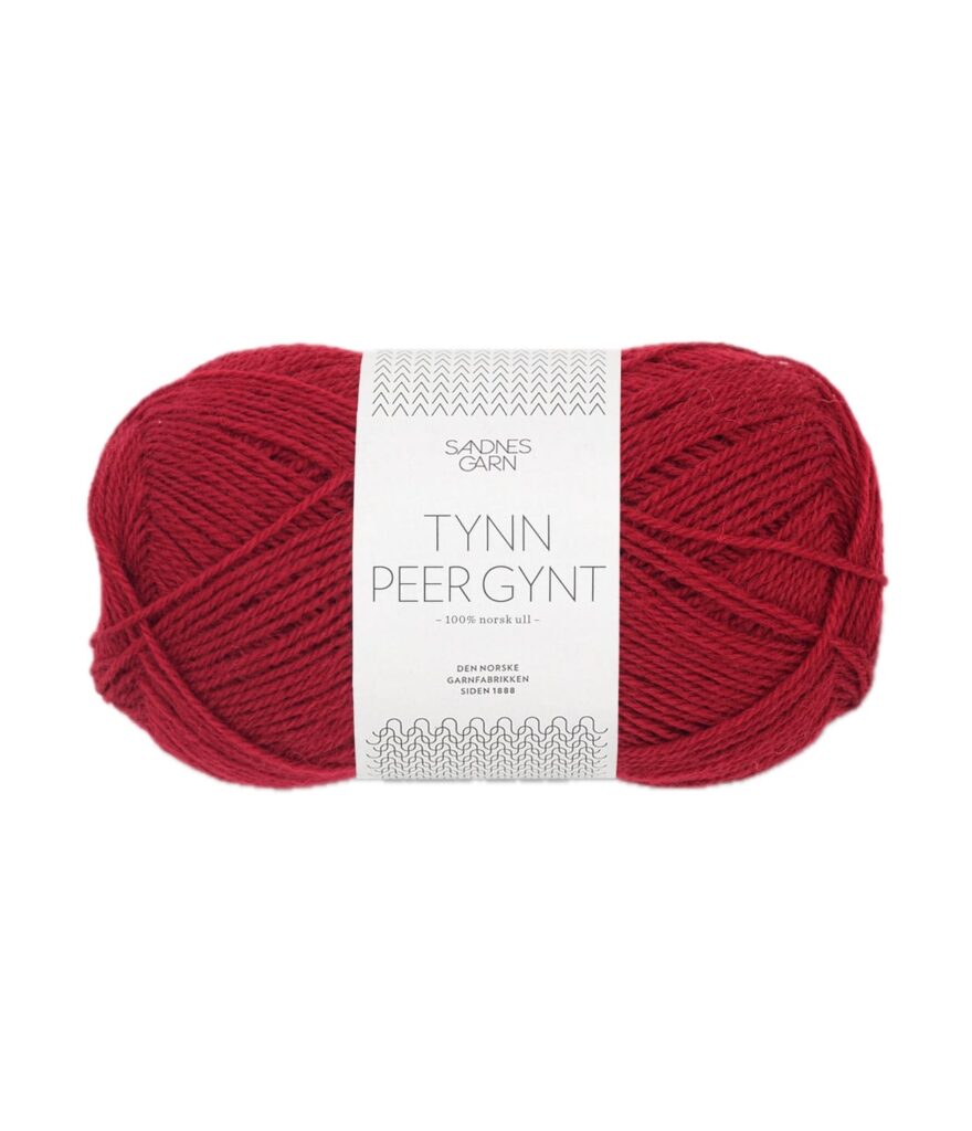 Sandnes Garn Tynn Peer Gynt DYP ROD 191-0001100-004236
