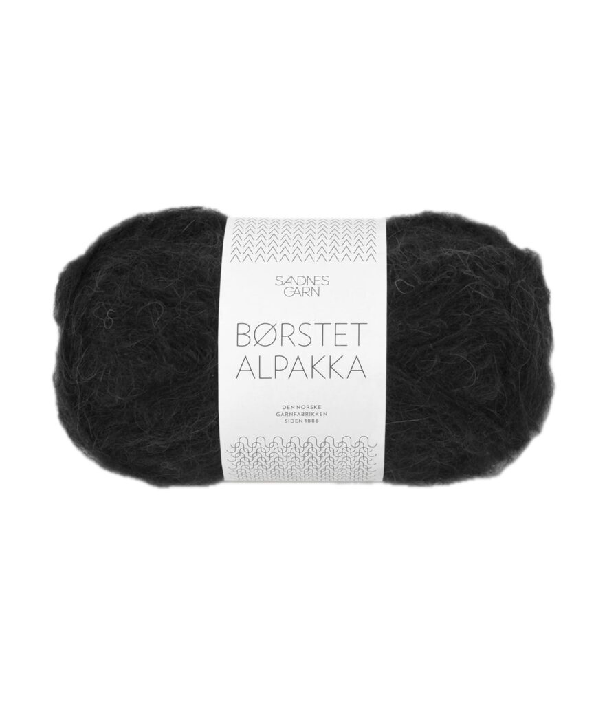 Sandnes Garn Børstet Alpakka BLACK 191-0001190-001099