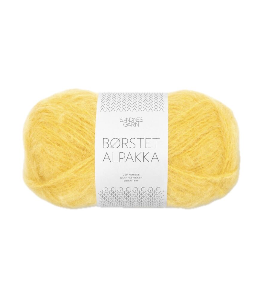 Sandnes Garn Børstet Alpakka SOLGUL 191-0001190-002016