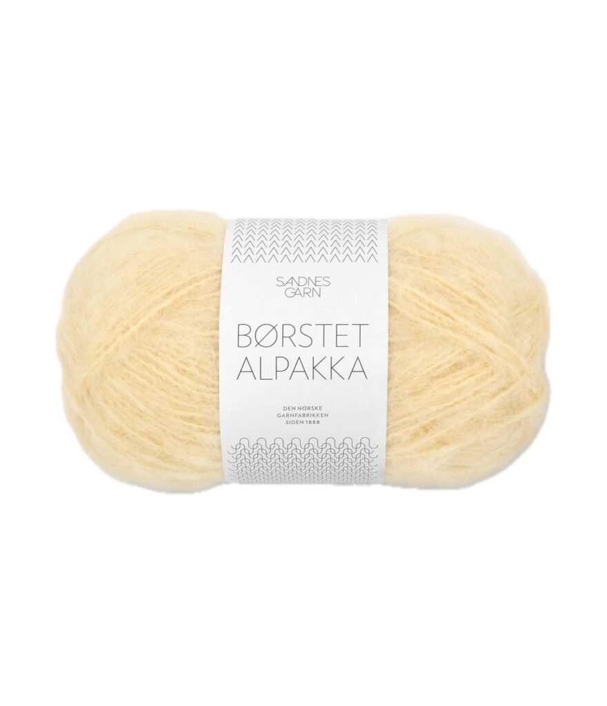 Sandnes Garn Børstet Alpakka LIGHT YELLOW 191-0001190-002112