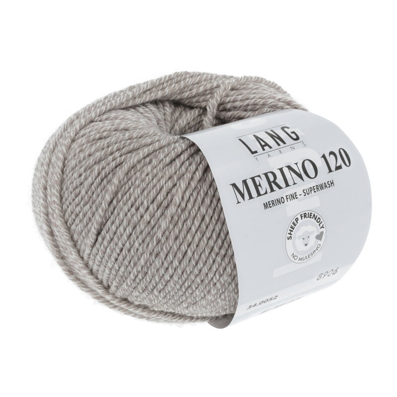 MERINO 120 - 34 - WEISS/BEIGE MOULINÉ 34.0052