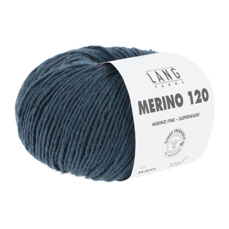 MERINO 120 - 34 - PETROL MÉLANGE 34.0233