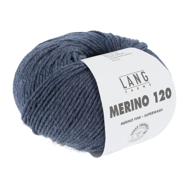 MERINO 120 - 34 - JEANS DUNKEL MELANGE 34.0234