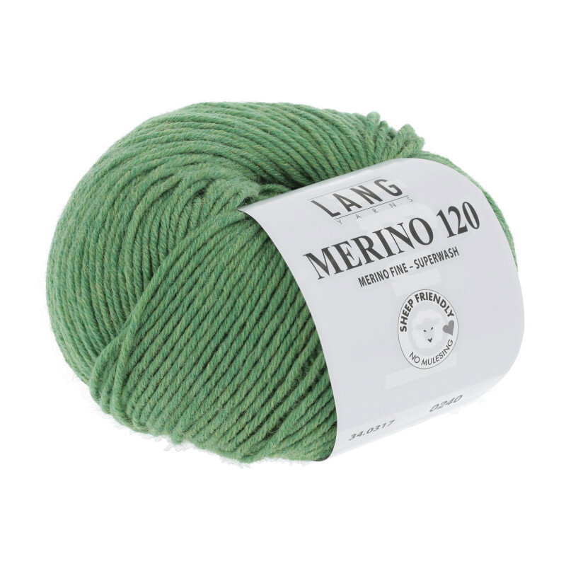 MERINO 120 - 34 - GRÜN MÉLANGE 34.0317