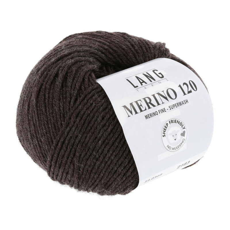 MERINO 120 - 34 - DUNKELBRAUN MÉLANGE 34.0368