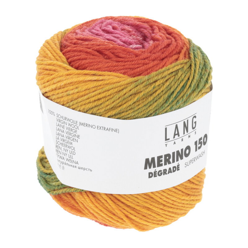 MERINO 150 DÉGRADÉ - 40 - ROT/GRÜN/ORANGE 40.0007