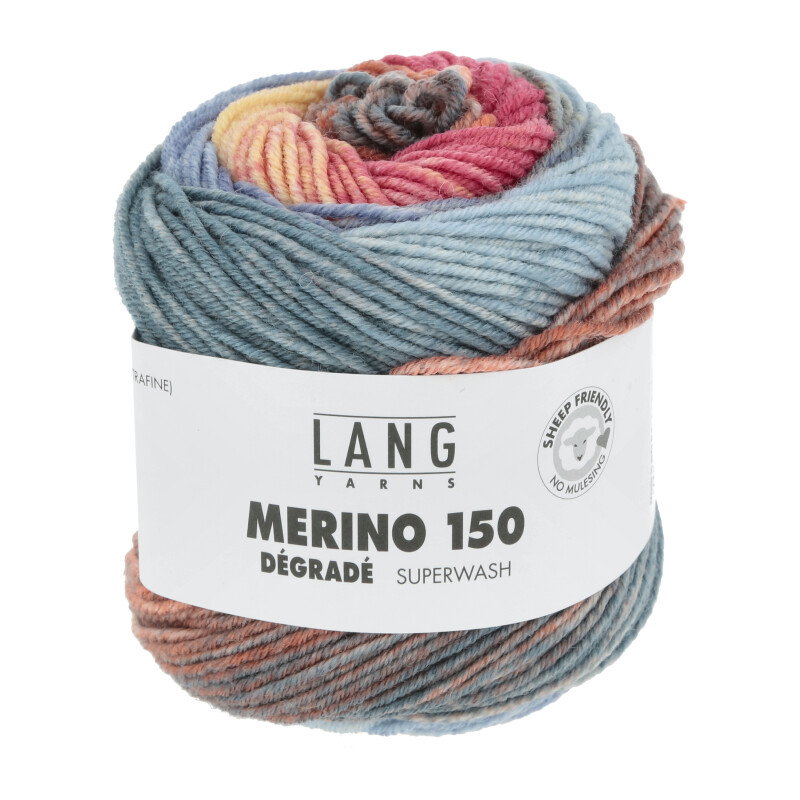 MERINO 150 DÉGRADÉ - 40 - HELLBLAU/GELB/ORANGE 40.0010