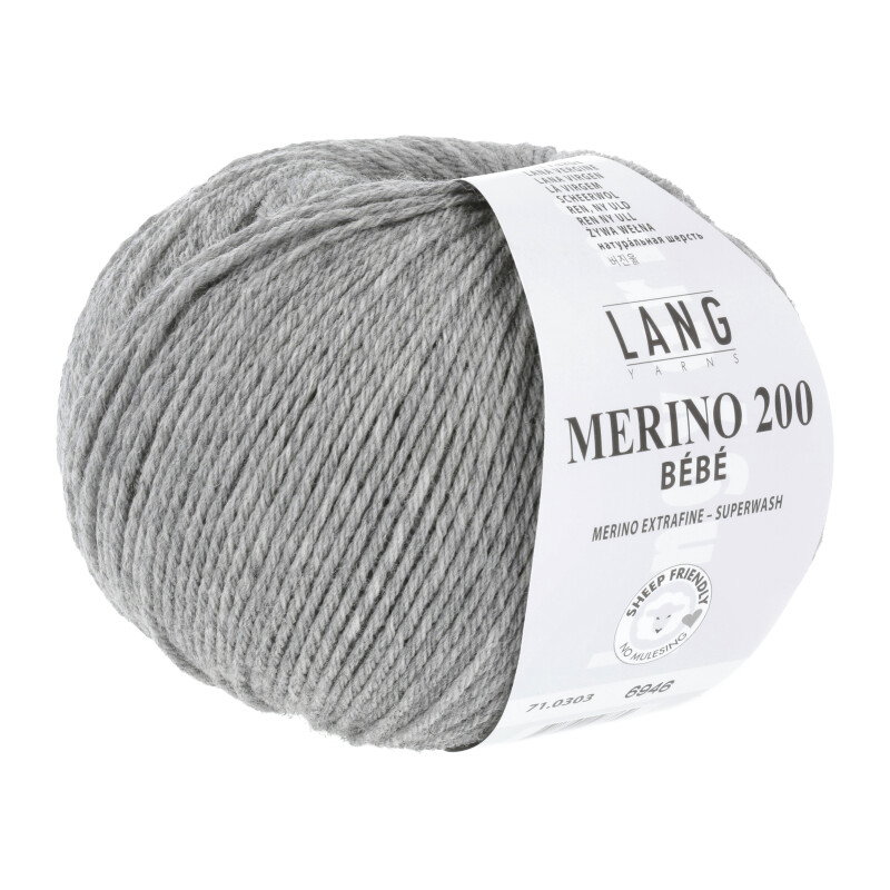 MERINO 200 BEBE - 71 - HELLGRAU MÉLANGE 71.0303