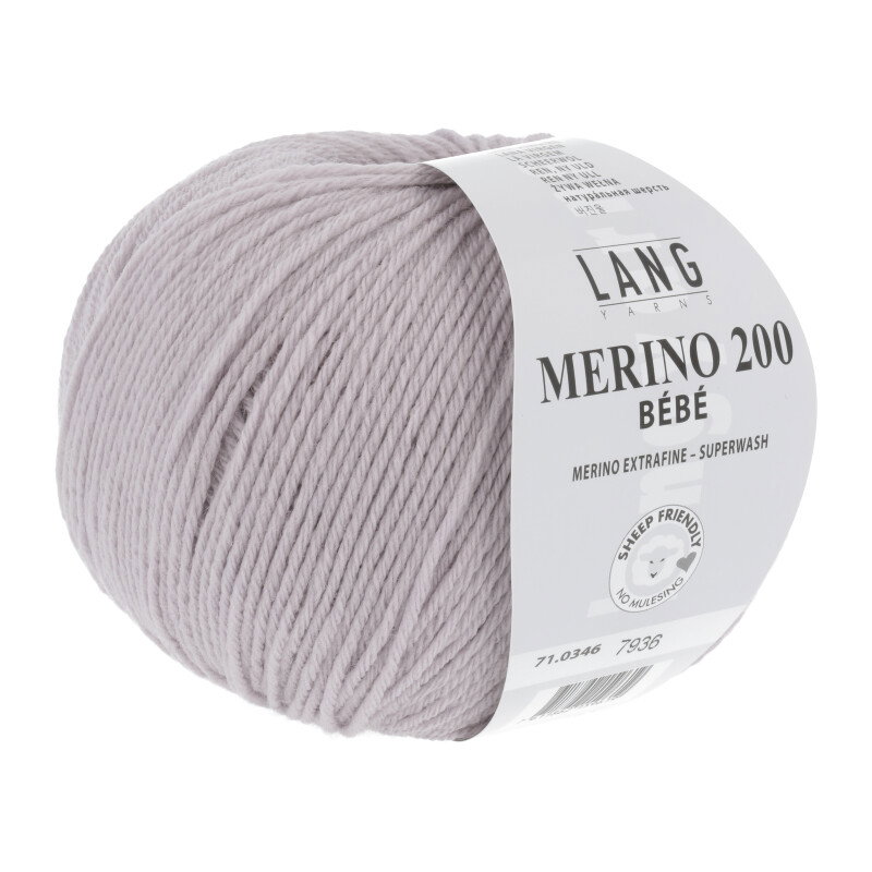 MERINO 200 BEBE - 71 - LILA HELL 71.0346