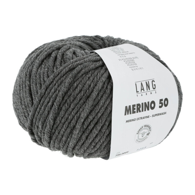 MERINO 50 - 756 - DUNKELGRAU MELANGE 756.0005