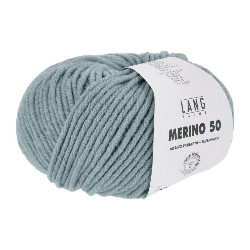 MERINO 50 - 756 - MINT DUNKEL 756.0072