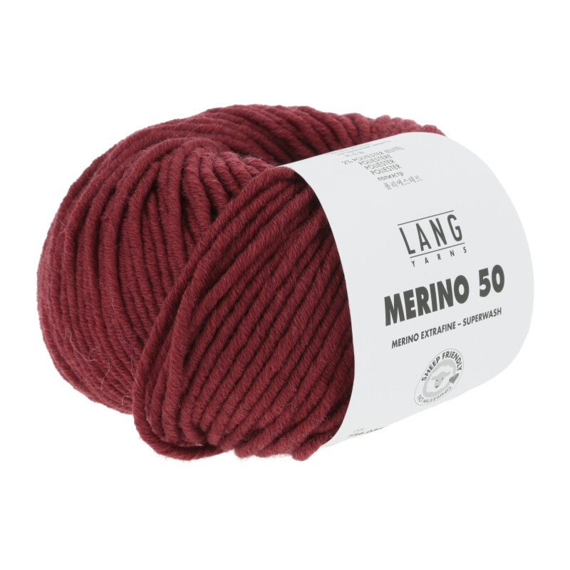 MERINO 50 - 756 - DUNKELROT MÉLANGE 756.0362