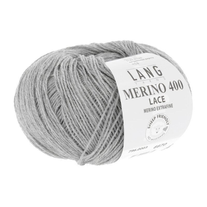 MERINO 400 LACE - 796 - HELLGRAU MELANGE 796.0003