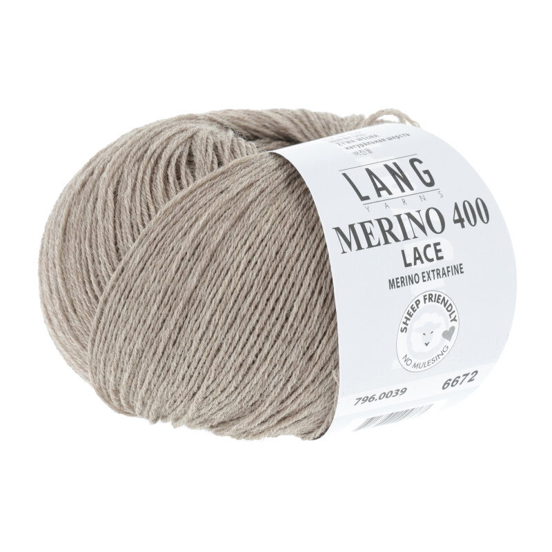 MERINO 400 LACE - 796 - CAMEL MELANGE 796.0039